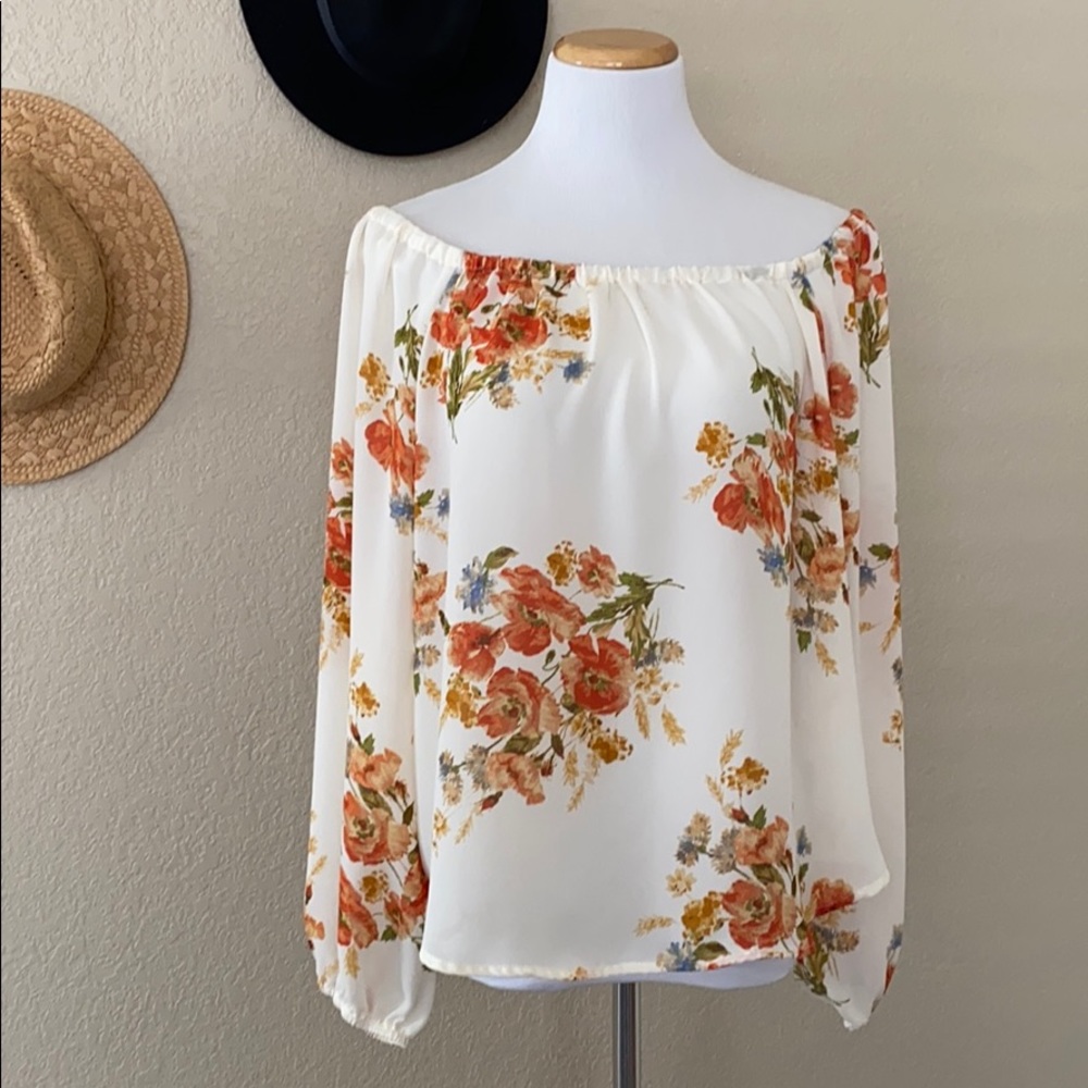 Off shoulder Floral blouse
